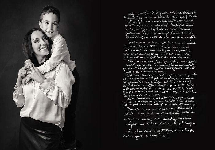 Black and white portrait of a mother and child illustrating the emotional challenges of postpartum motherhood.