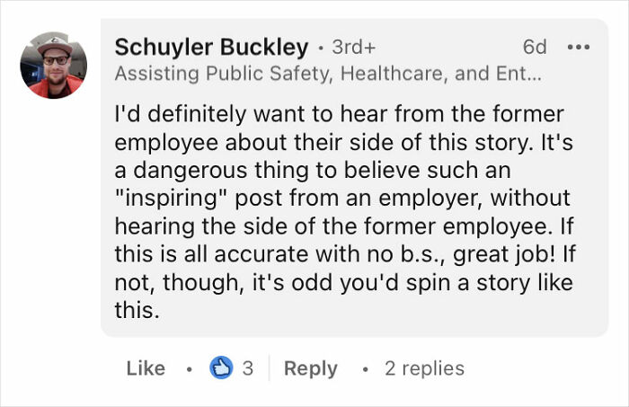 Boss Learns An Employee Is Looking For A New Job, Calls The Company To Give His Recommendation, Divides The Internet