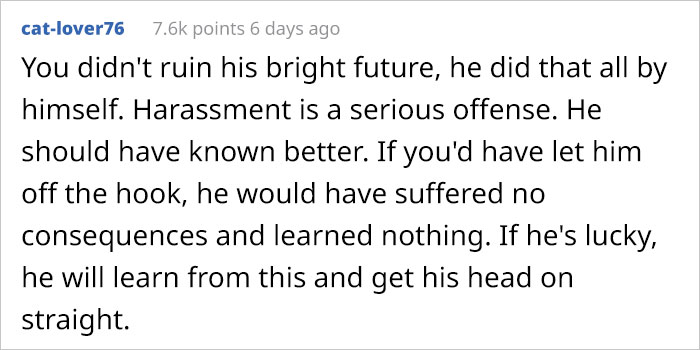 This Student Asks People Online If She Ruined Her Classmate's Career By Reporting Him For His Aggressive Behavior
