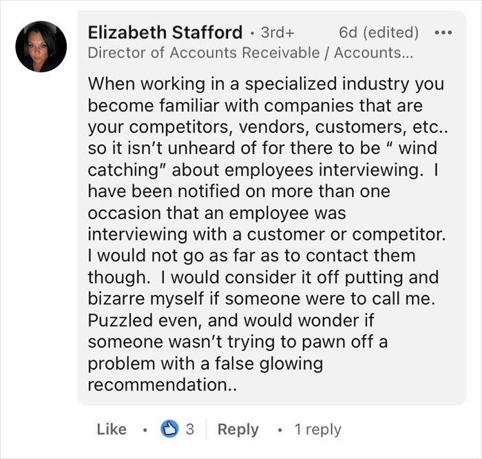 Boss Learns An Employee Is Looking For A New Job, Calls The Company To Give His Recommendation, Divides The Internet