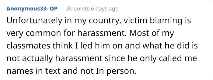 This Student Asks People Online If She Ruined Her Classmate's Career By Reporting Him For His Aggressive Behavior