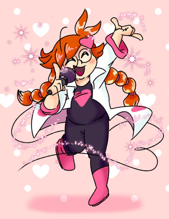 My Daughter's Digital Artwork. Based On A Character From Warioware.