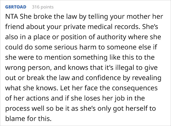 Woman Reported Her Clinic Receptionist After She Disclosed Her Pregnancy To Her Mom Via Text