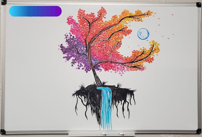 Whiteboard Drawing I Did During One Of My Lunches. S.