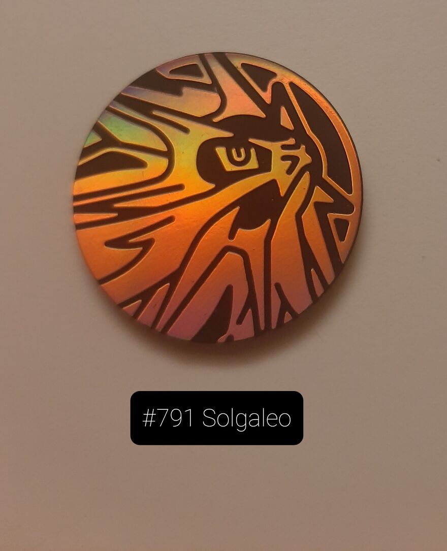 I Took Pictures Of 19 Unique Pokemon Coins That Were Reflected By The Light