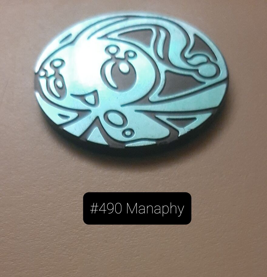 I Took Pictures Of 19 Unique Pokemon Coins That Were Reflected By The Light