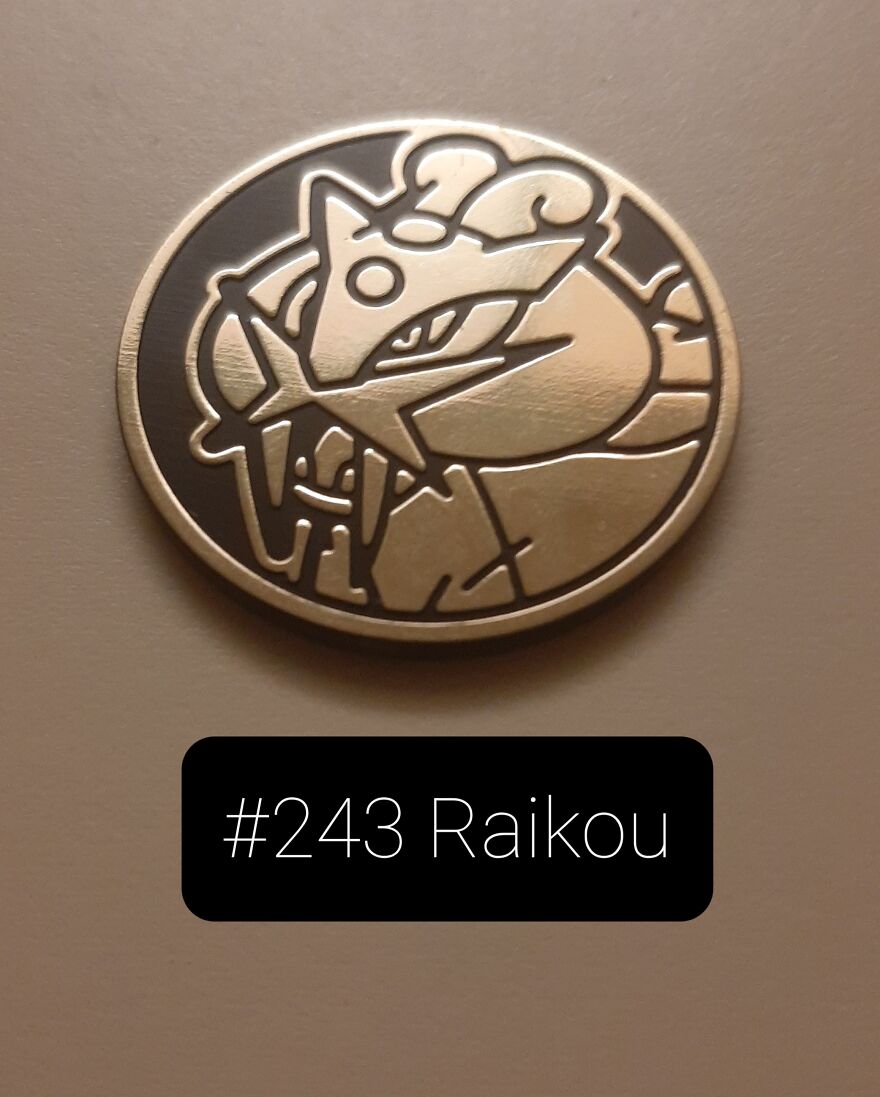I Took Pictures Of 19 Unique Pokemon Coins That Were Reflected By The Light
