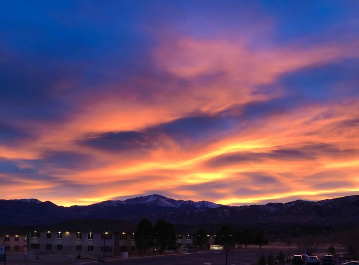 Pike’s Peak At Sunset