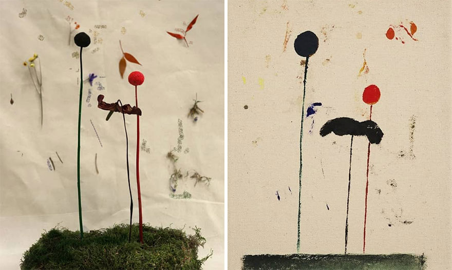 Artist Performs Floral Interpretations Of Great Works Of Art