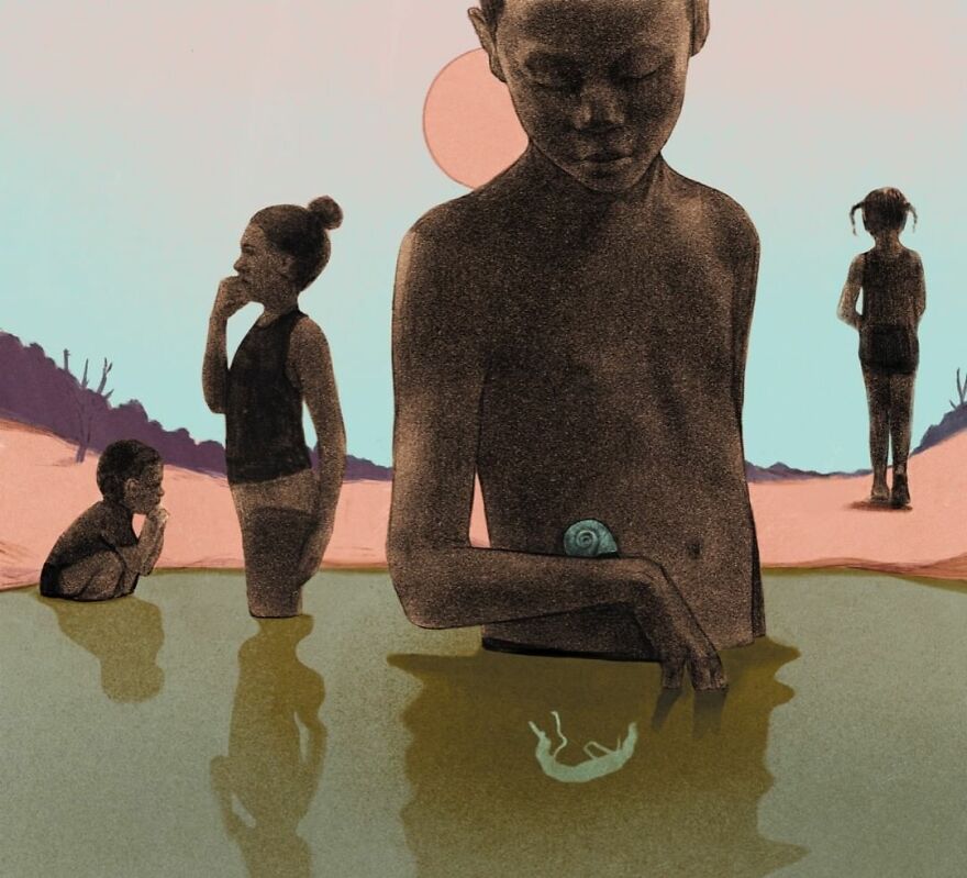 Contest Entry For A Magazine Cover About Schistosomiasis (A.k.a. Snail Disease)