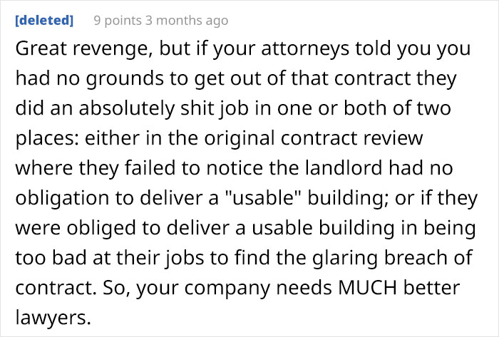 Folks Online Are Applauding This IT Guy Who Helped His Company Get Revenge On An Owner Who Refused To End A 5-Year Lease Of A Faulty Building Folks Online Are Applauding This IT Guy Who Helped His Company Get Revenge On An Owner Who Refused To End A 5-Year Lease Of A Faulty Building