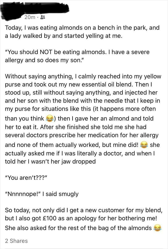 How Does She Expect Anyone To Believe Her? My Mother Sent Me This From Our Neighborhood Facebook Group