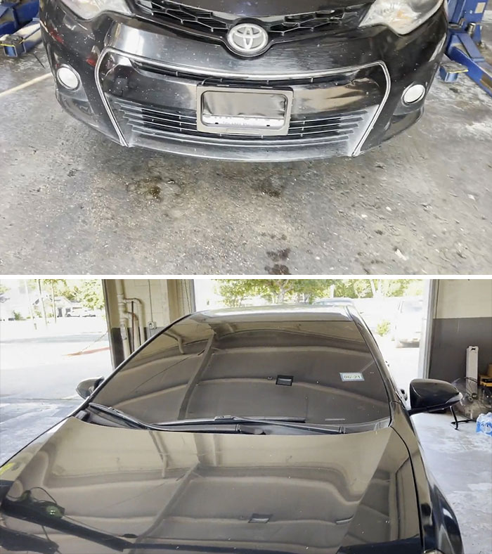 Customer Came In Expecting To Pass Inspection With A Blocked License Plate And The Darkest Tint That I’ve Ever Seen On Windows And Windshield!