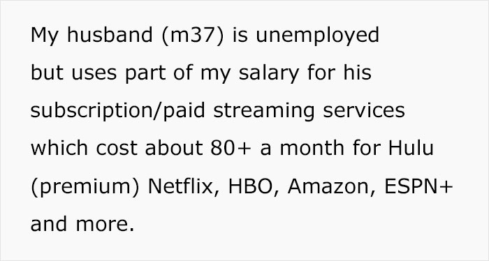 Mom Pays For Her Unemployed Husband's 5+ Streaming Services, Asks Him To Pick One And He Loses It