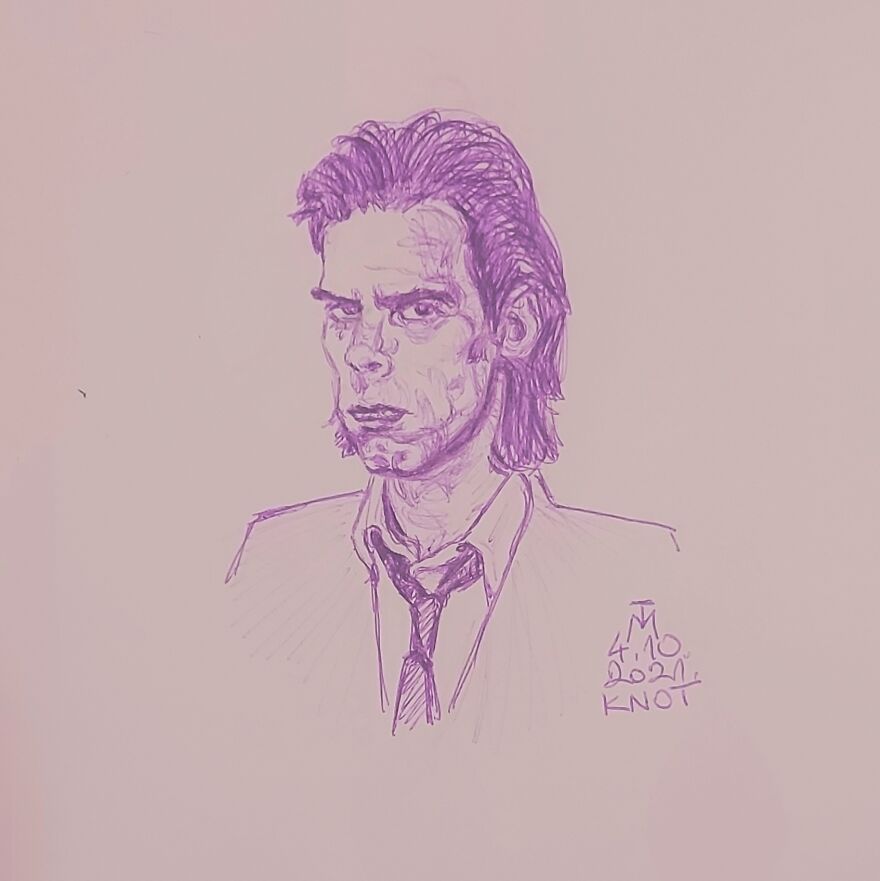 31 Drawings Inspired By Nick Cave For This Year's Inktober