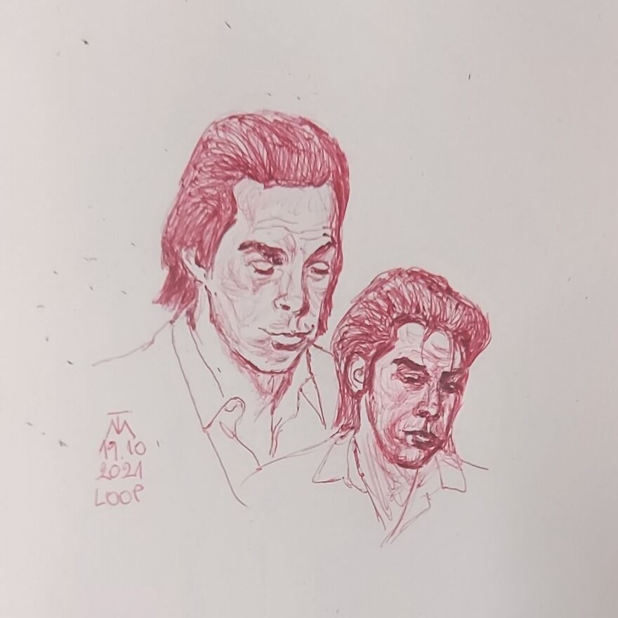 31 Drawings Inspired By Nick Cave For This Year's Inktober