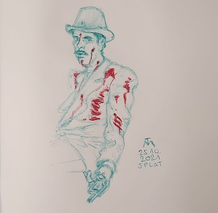 31 Drawings Inspired By Nick Cave For This Year's Inktober