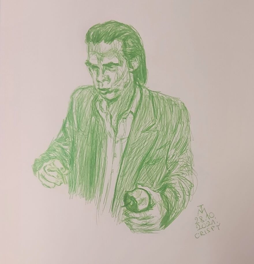 31 Drawings Inspired By Nick Cave For This Year's Inktober