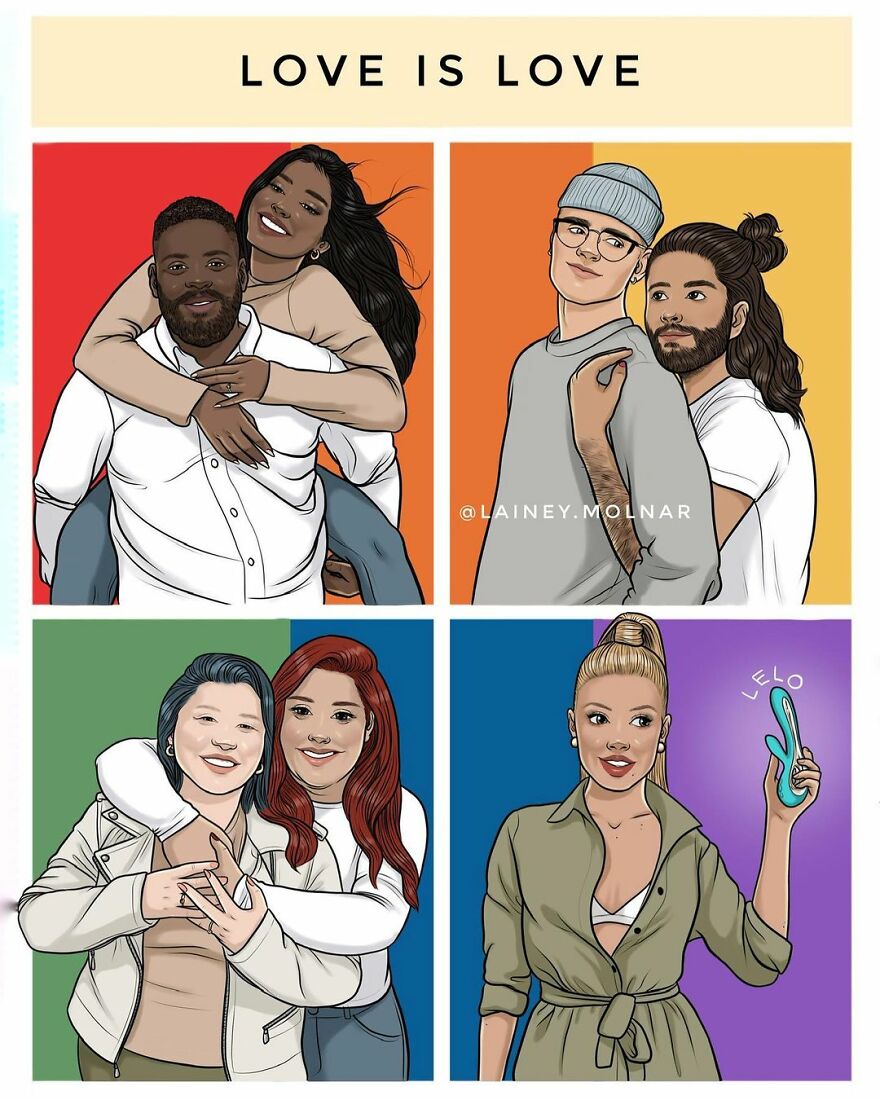 Lainey Molnar comics about love 