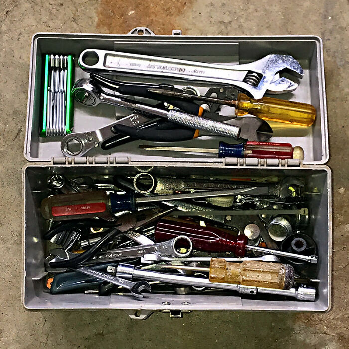 Open toolbox with various hand tools including wrenches, screwdrivers, and pliers, showcasing products worth your money.