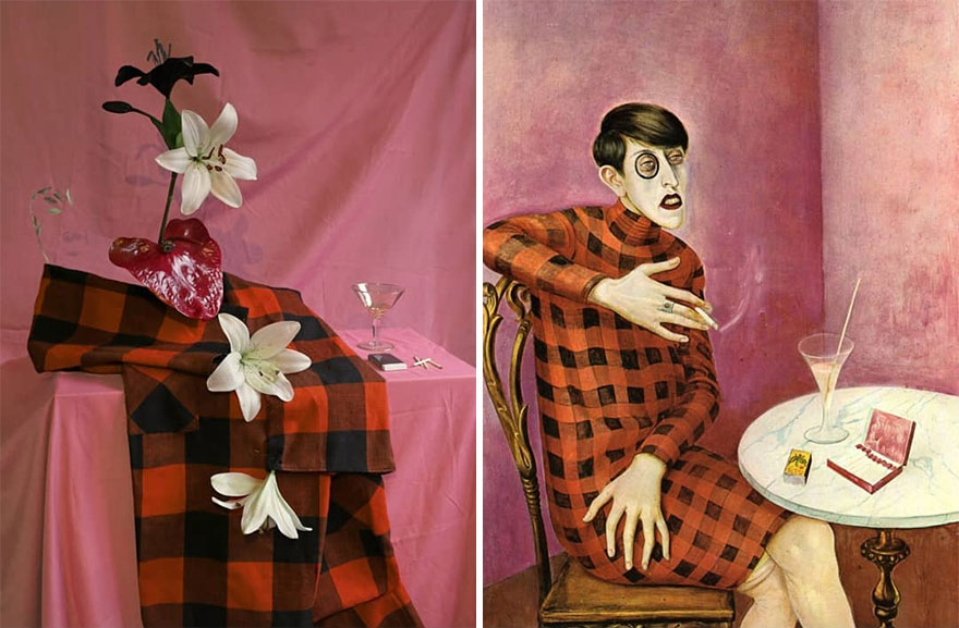 Artist Performs Floral Interpretations Of Great Works Of Art