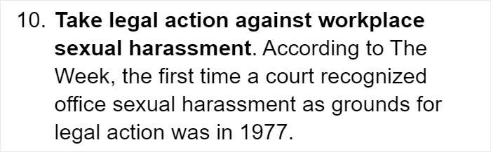 &ldquo;People Now Do Not Realize What It Was Like Then&rdquo;: Tumblr User Lists What Things Weren't Legal For Women In The 1960s