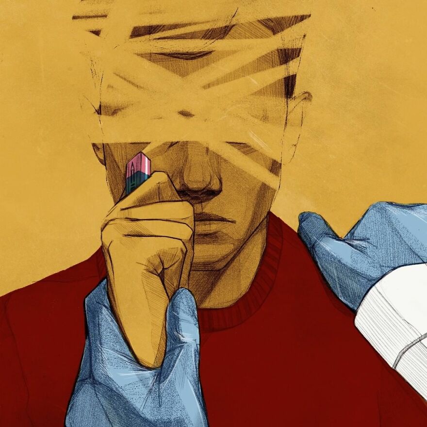 Illustration I Made For An Article "Scientific Methods Can Decrease Suicide Rates In Lithuania" Vilnius University Magazine "Spectrum"