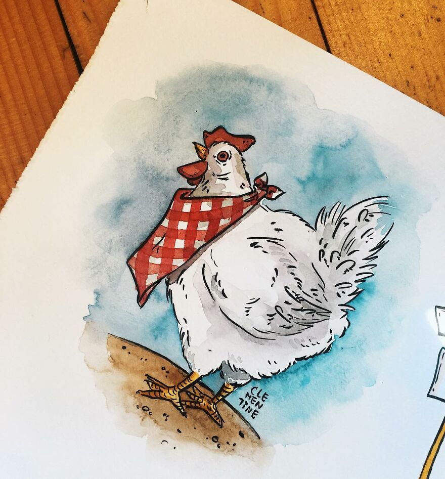 I Left My Job To Be A Full-Time Illustrator A Few Months Ago, Here Are 21 Cute Moments I Created With Watercolor And Ink
