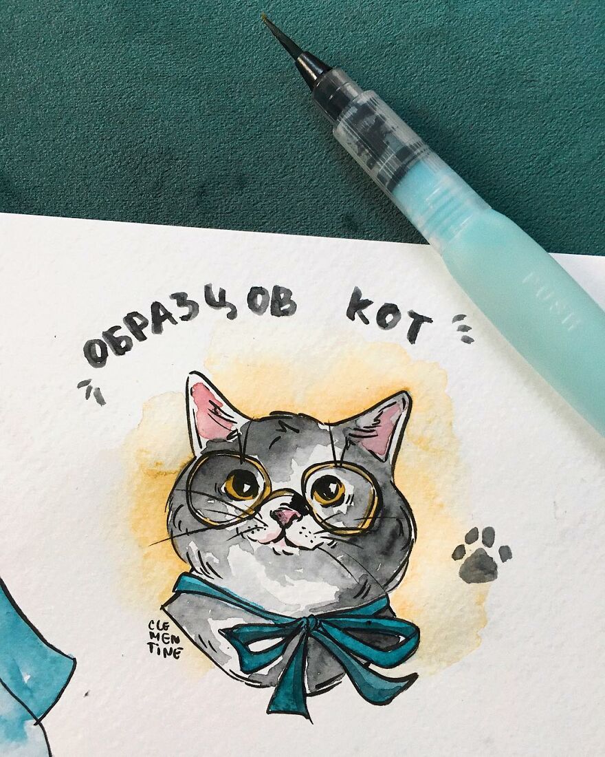 I Left My Job To Be A Full-Time Illustrator A Few Months Ago, Here Are 21 Cute Moments I Created With Watercolor And Ink