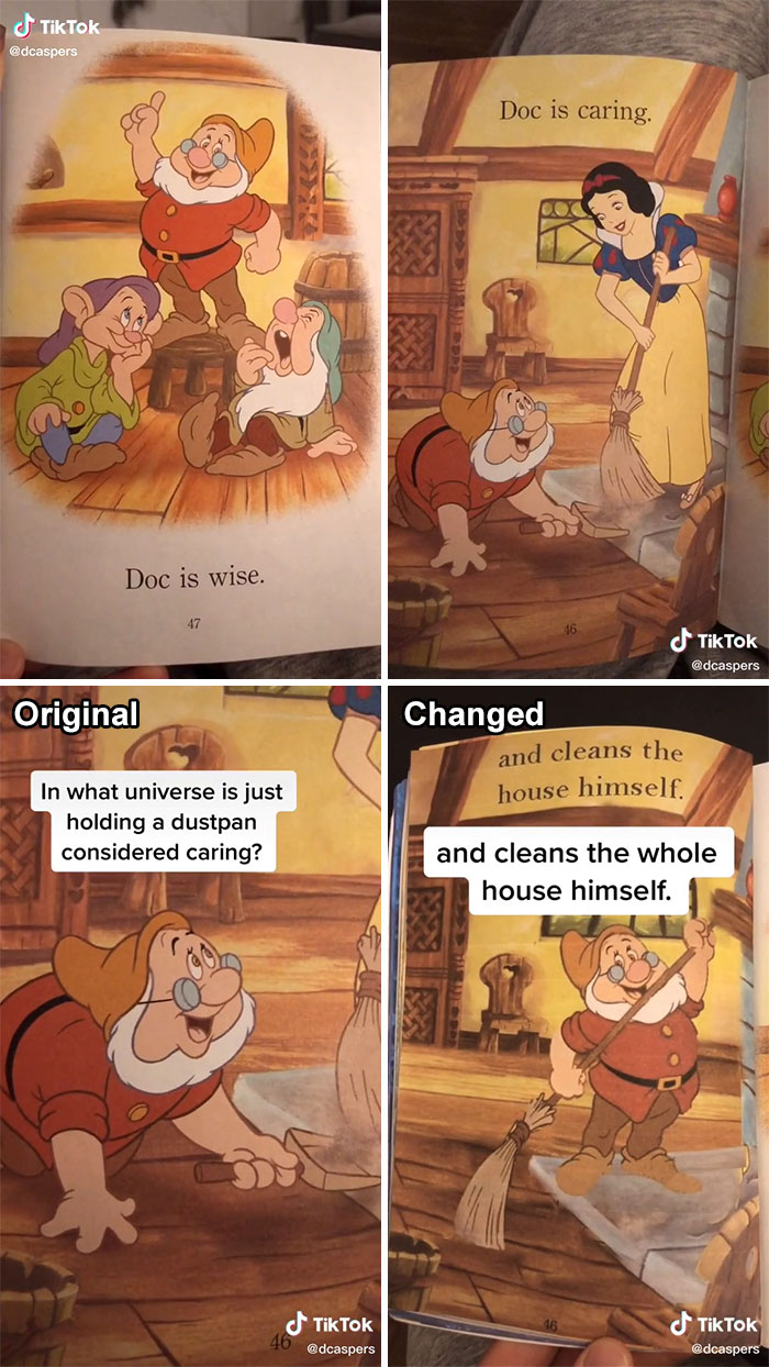 In What Universe Is Just Holding A Dustpan Considered Caring? Doc Is Wise And Cleans The Whole House Himself