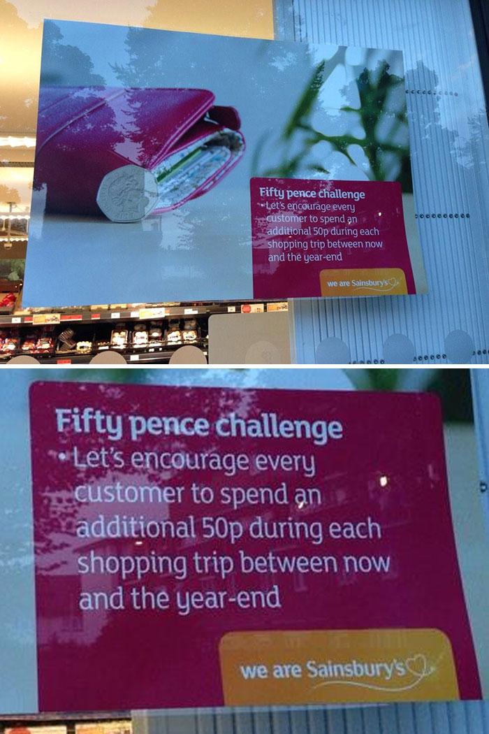 Company Prints Message To Staff On Public Advertisement