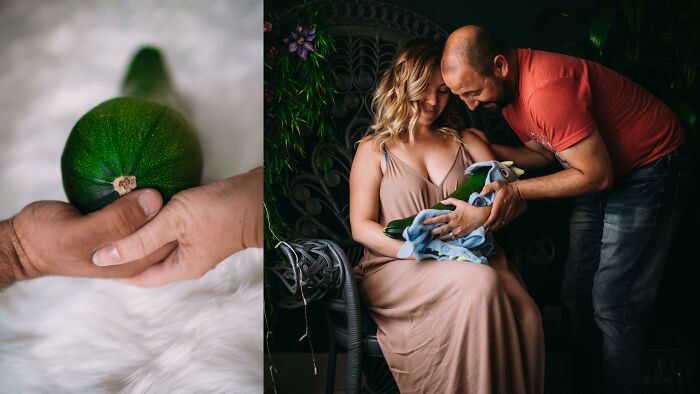 Some Of You Thought I Wouldn’t Go Thru With A Maternity Shoot For Our Mutant Baby Zucchini But Here’s The Thing Fam, We’re Pretty Weird And We Hate To Disappoint The Internet. 5lbs 6oz Of Delicious