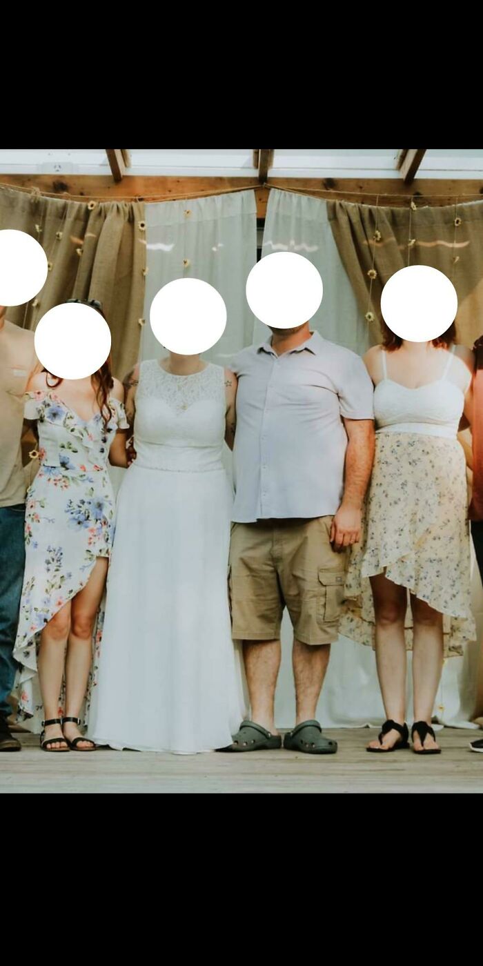 Yes, That's The Groom Wearing Crocks And Shorts