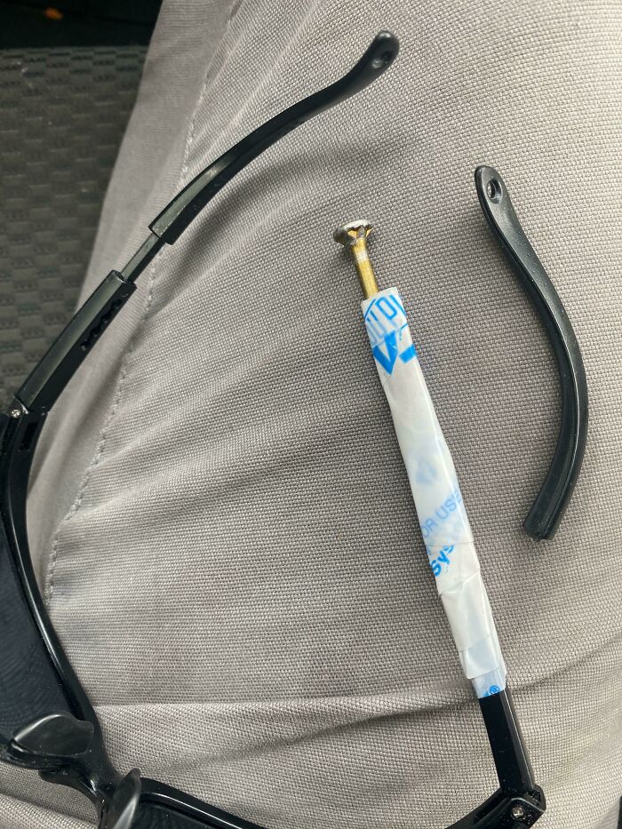 My Sunglasses Broke While Working On A Roof Two Days Ago. So Far, So Good