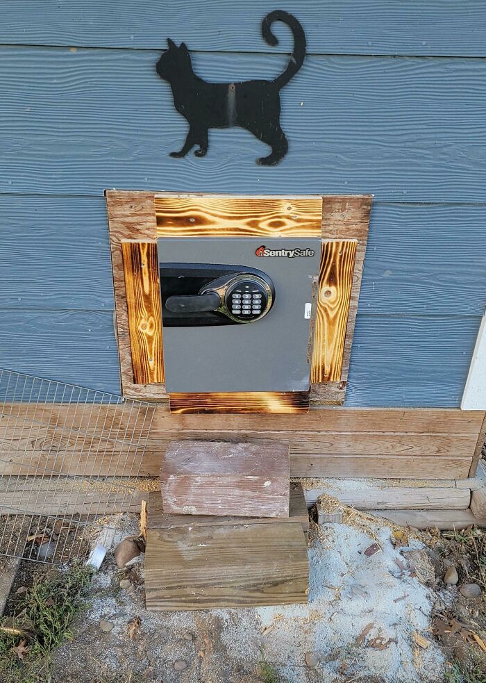 Fisher Cat Broke My Last Cat Door Into My Chicken Coop, I Decide I Wasn't Going To Let It Win