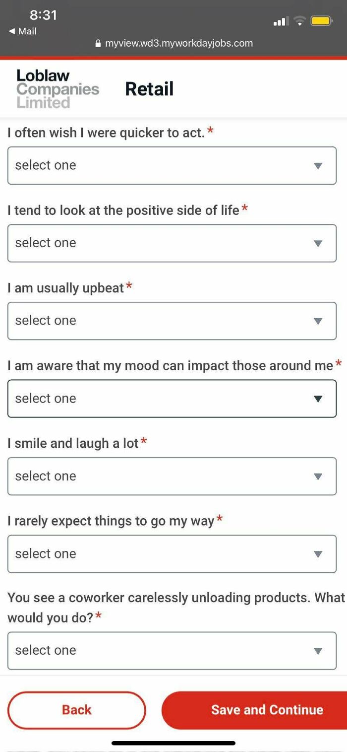 All This [stuff] For A Grocery Clerk Job