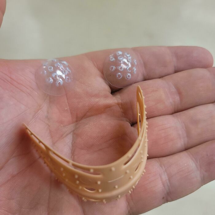 These Are Plastic Things Used To Keep A Dead Person's Eyes And Lips Closed For A Funeral