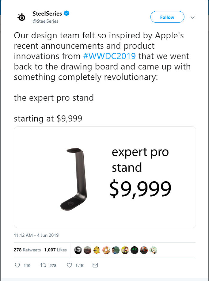 Steelseries Going Hard On Apple Right Now