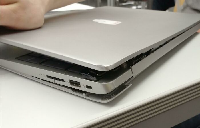 Laptop Of A Guy I Sat Next To At Uni. It Still Works For Some Reason