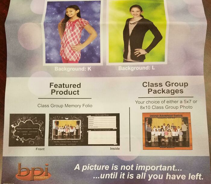 This School Picture Order Form My Kids Brought Home A Few Years Ago Is Dark Af