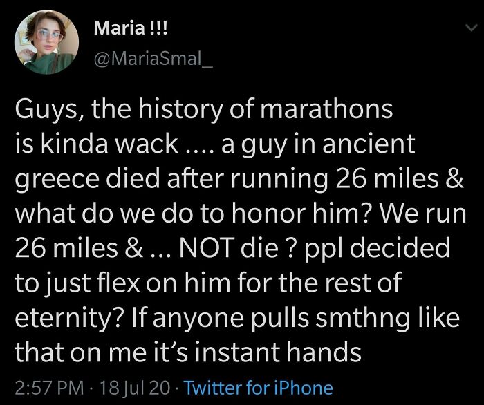 Sorry, Not Sorry Pheidippides...