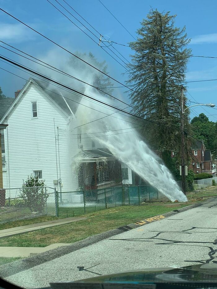 A Water Main Breaks Near Your House