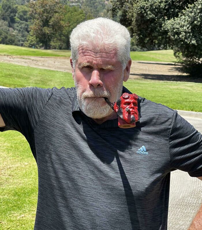 I Carved This Hellboy Pipe Out Of Briar Wood For Ron Perlman And He Sent Me A Photo