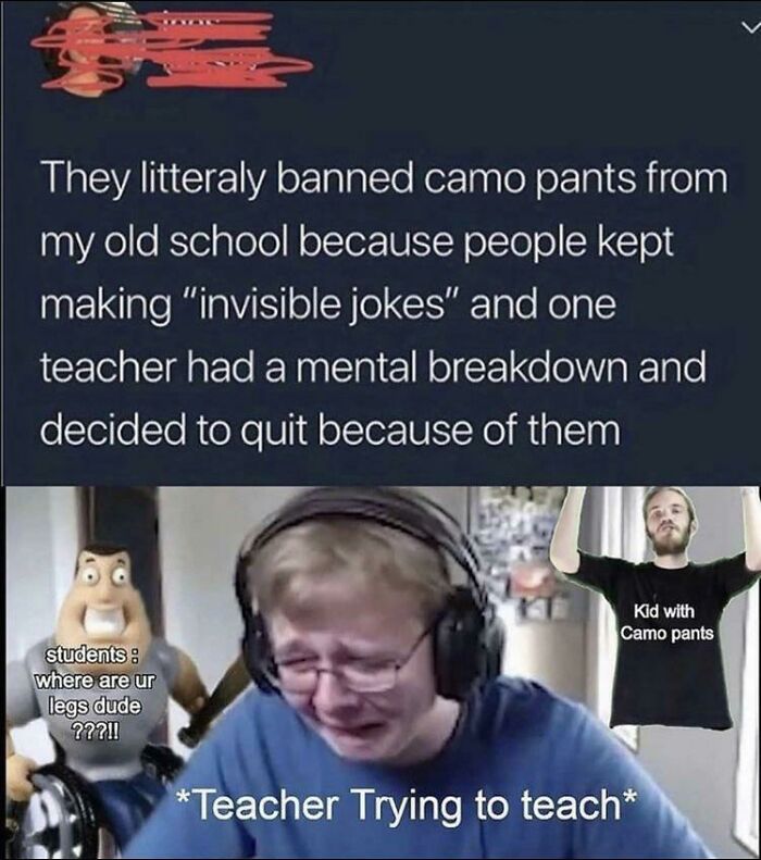 Teacher Quits Because Of Camo Jokes
