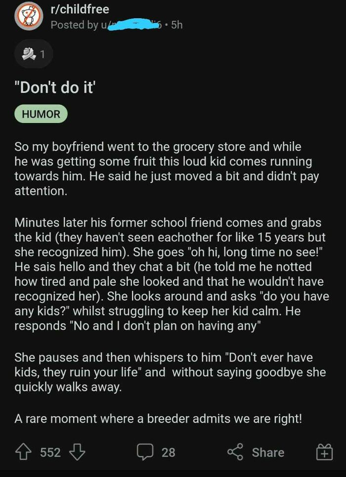 I Vibe With Wanting Live Childfree But This Is Just Sad