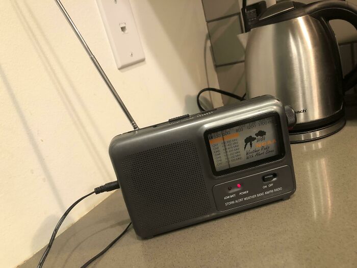 My Parents Bought Me This Radio When I Was 5 For $8 At A Dollar General. I’m 30 Now And Listen To It When I Cook And Clean