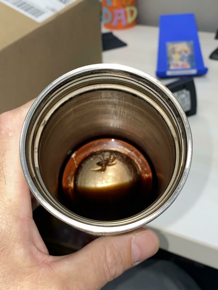 Wonder How Long That Was In There? Had To Forfeit That Last Sip