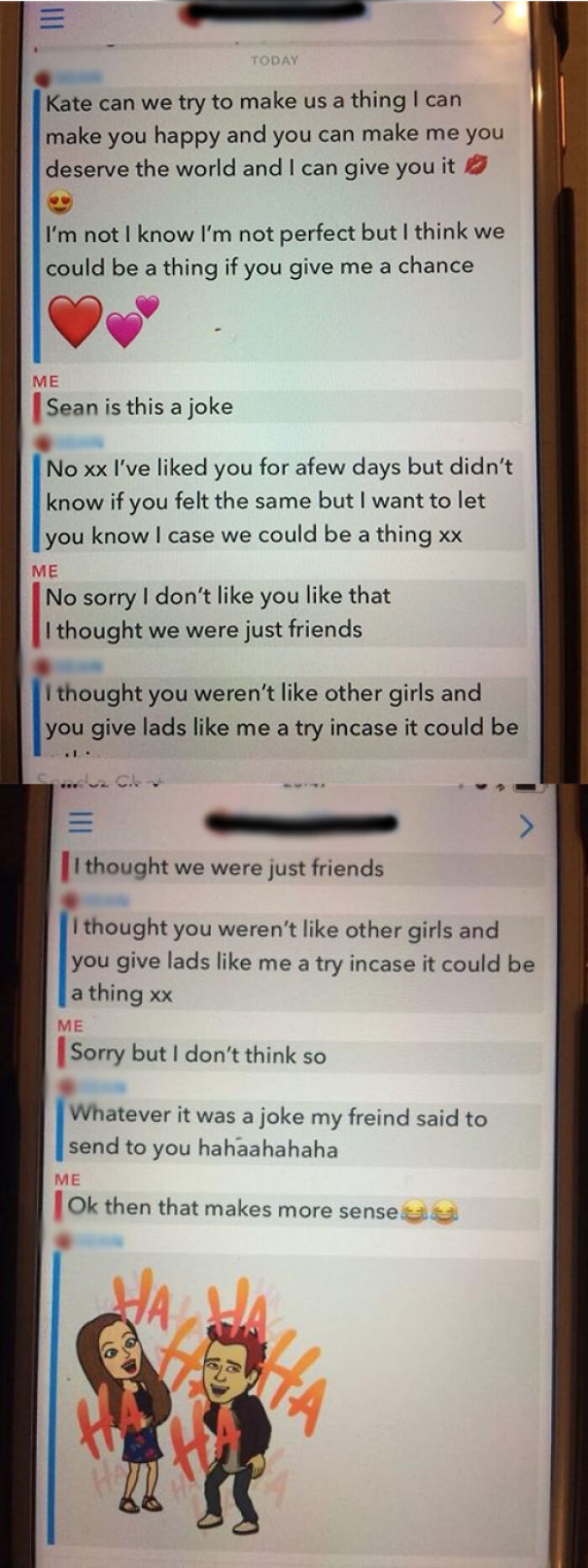 Haha Yeah It Was My Friend