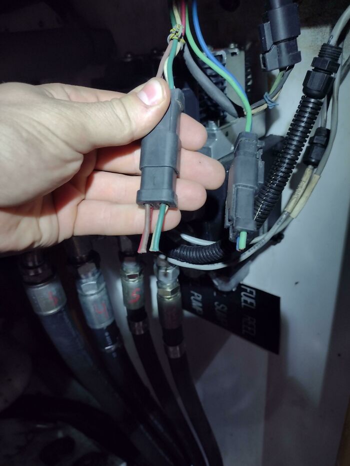 This Is How My Coworker Disconnected Electrical During A Machine Rebuild...