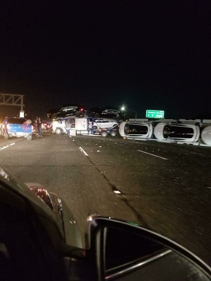 Flipped Tesla Carrier